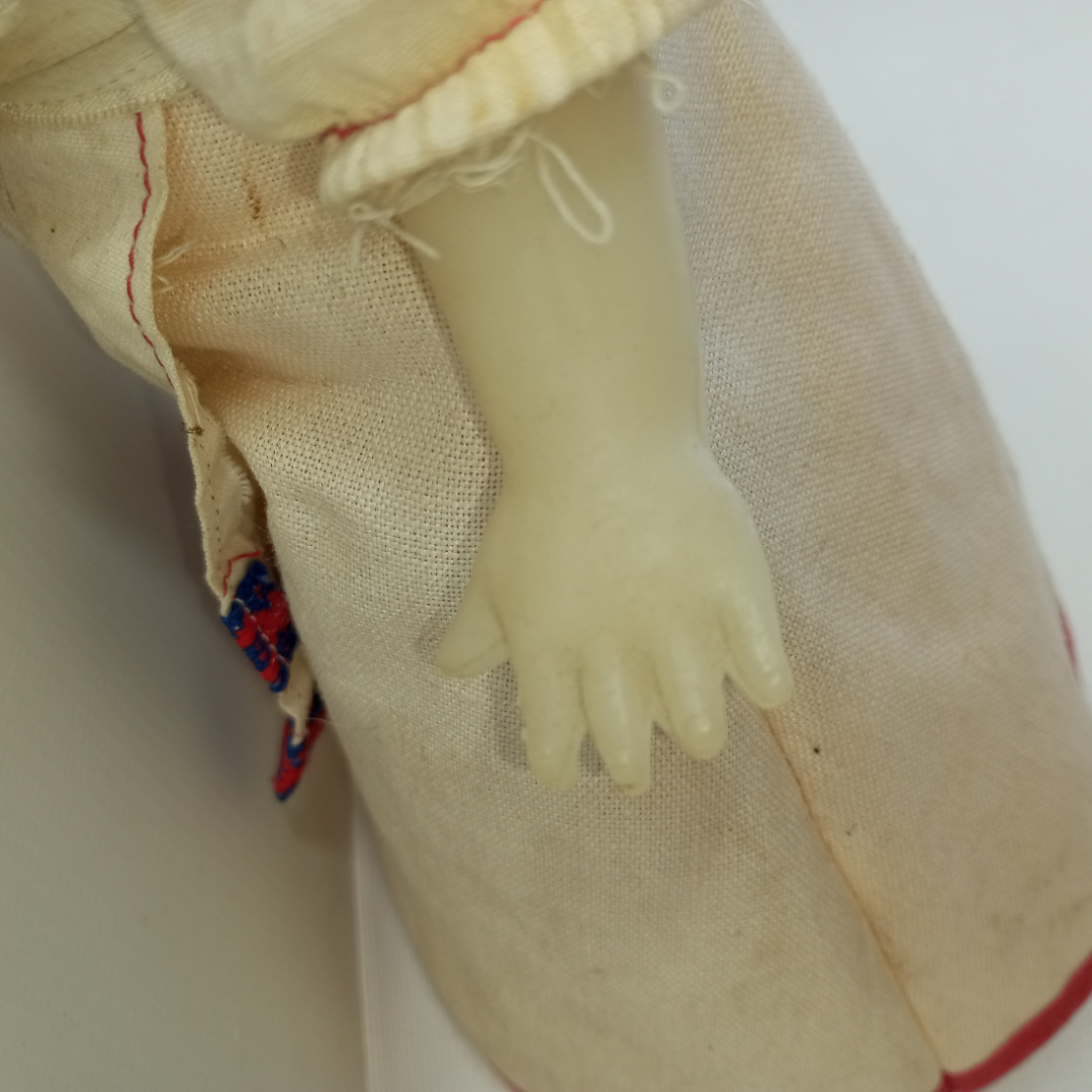 Кукла Ивановская 35 см. Родная одежда и обувь. Руки и ноги на резинке . Картинка 5